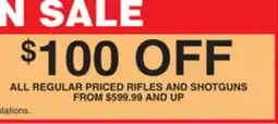 Dunham's Sports RIFLES AND SHOTGUNS offer