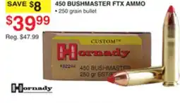 Dunham's Sports HORNADY 450 BUSHMASTER FTX AMMO offer