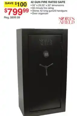 Dunham's Sports 42 GUN FIRE RATED SAFE offer