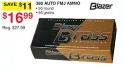 Dunham's Sports 380 AUTO FMJ AMMO offer