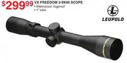 Dunham's Sports LEUPOLD VX FREEDOM 3-9X40 SCOPE offer