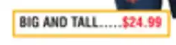 Dunham's Sports BIG AND TALL MEN'S OR WOMEN'S POCKET TEE offer