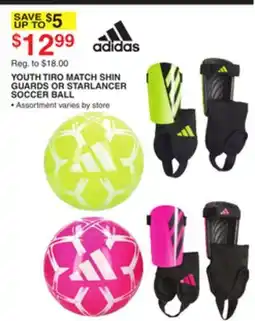 Dunham's Sports YOUTH TIRO MATCH SHIN GUARDS OR STARLANCER SOCCER BALL offer