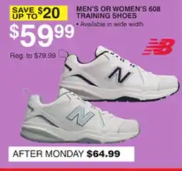 Dunham's Sports MEN'S OR WOMEN'S 608 TRAINING SHOES offer