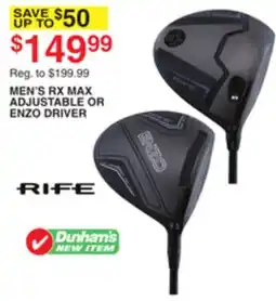 Dunham's Sports MEN'S RX MAX ADJUSTABLE OR ENZO DRIVER offer