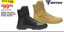 Dunham's Sports BATES MEN'S TACTICAL SPORT 2 SIDE-ZIP WORK BOOTS offer