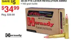 Dunham's Sports 30-30 FTX LEVER REVOLUTION AMMO offer