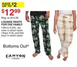 Dunham's Sports LOUNGE PANTS FOR THE FAMILY offer