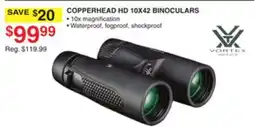 Dunham's Sports VORTEX COPPERHEAD HD 10X42 BINOCULARS offer