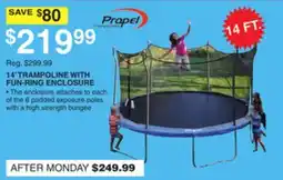 Dunham's Sports 14' TRAMPOLINE WITH FUN-RING ENCLOSURE offer