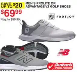 Dunham's Sports MEN'S PROLITE OR ADVANTAGE V2 GOLF SHOES offer