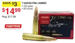 Dunham's Sports NORMA 7.62X39 FMJ AMMO offer