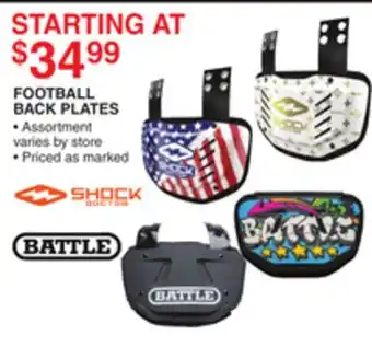 Dunham's Sports FOOTBALL BACK PLATES offer
