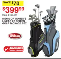 Dunham's Sports MEN'S OR WOMEN'S LINEAR XD SERIES GOLF PACKAGE SET offer