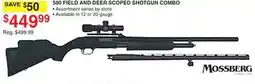 Dunham's Sports 500 FIELD AND DEER SCOPED SHOTGUN COMBO offer
