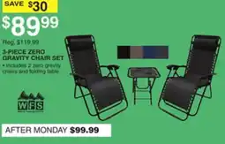 Dunham's Sports 3-PIECE ZERO GRAVITY CHAIR SET offer