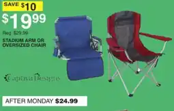 Dunham's Sports STADIUM ARM OR OVERSIZED CHAIR offer