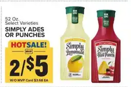 Food Lion Simply Ades or Punches offer