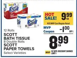 Food Lion SCOTT BATH TISSUE / SCOTT PAPER TOWELS offer