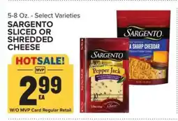 Food Lion Sargento Sliced or Shredded Cheese offer