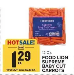 Food Lion FOOD LION SUPREME BABY CUT CARROTS offer