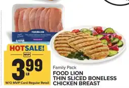 Food Lion Food Lion Thin Sliced Boneless Chicken Breast offer