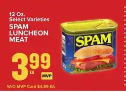 Food Lion Spam Luncheon Meat offer