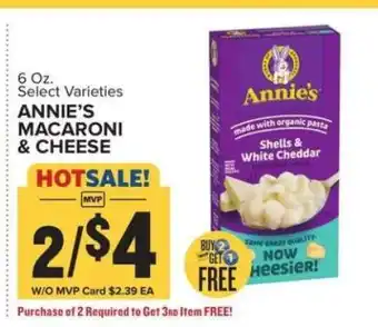 Food Lion Annie's Macaroni & Cheese offer
