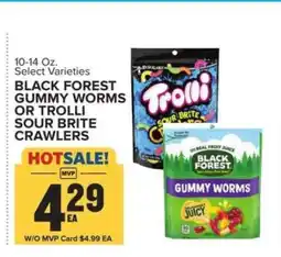 Food Lion Black Forest Gummy Worms or Trolli Sour Brite Crawlers offer