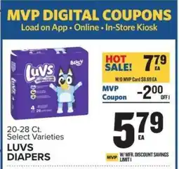 Food Lion Luvs Diapers offer