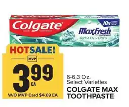 Food Lion COLGATE MAX TOOTHPASTE offer