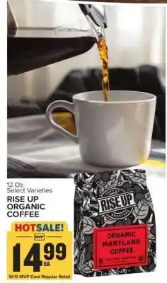 Food Lion RISE UP ORGANIC COFFEE offer