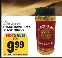 Food Lion TOMAHAWK JIM’S SEASONINGS offer