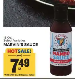 Food Lion MARVIN’S SAUCE offer