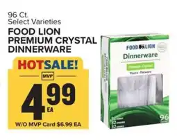 Food Lion Food Lion Premium Crystal Dinnerware offer