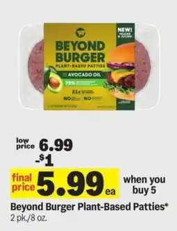 Meijer Beyond Burger Plant-Based Patties offer