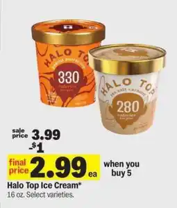 Meijer Halo Top Ice Cream offer