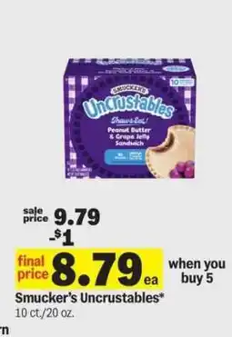 Meijer Smucker's Uncrustables offer