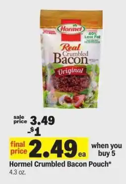 Meijer Hormel Crumbled Bacon Pouch offer