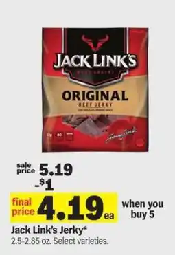 Meijer Jack Link's Jerky offer