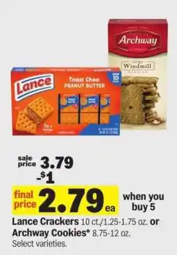 Meijer Lance Crackers or Archway Cookies offer