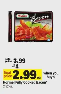 Meijer Hormel Fully Cooked Bacon offer