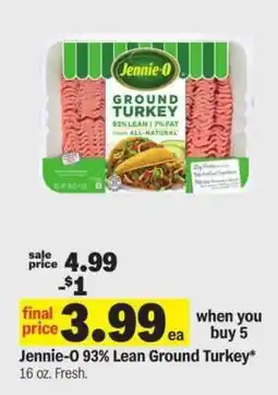 Meijer Jennie-O 93% Lean Ground Turkey offer