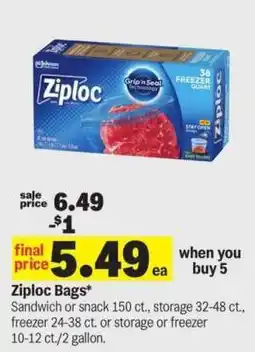 Meijer Ziploc Bags offer