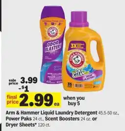 Meijer Arm & Hammer Liquid Laundry Detergent offer