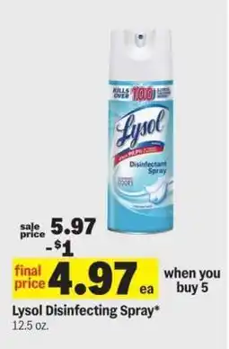 Meijer Lysol Disinfecting Spray offer