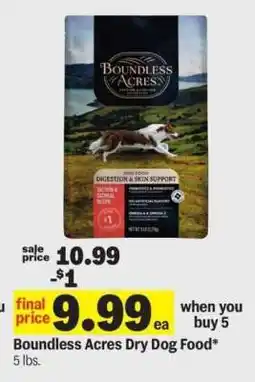 Meijer Boundless Acres Dry Dog Food offer