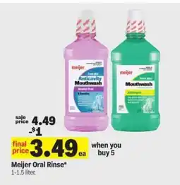 Meijer Meijer Oral Rinse offer