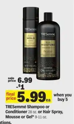 Meijer Tresemme Shampoo or Conditioner offer