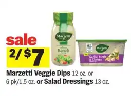 Meijer Marzetti Veggie Dips or Salad Dressings offer